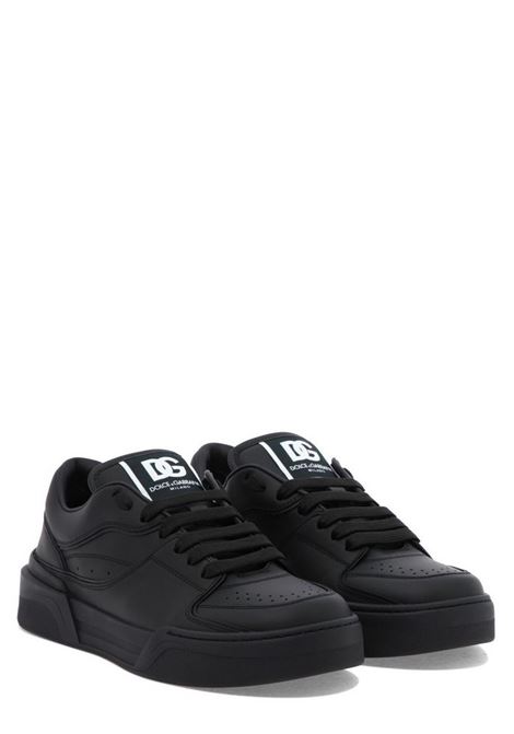 black nappa leather Roma low-top sneakers featuring DG logo  DOLCE & GABBANA | CS2036-A106580999